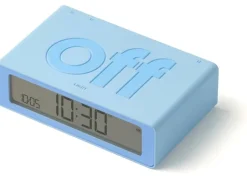 Lexon Digitalwecker Flip Mini Hellblau