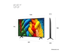 LG TV 55NANO80A6B 55", 3840 x 2160 (Ultra HD 4K), LED-LCD