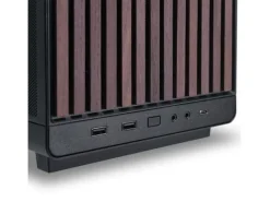Lian Li PC-Gehäuse A3-mATX Wood Edition Schwarz/Walnuss