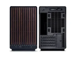 Lian Li PC-Gehäuse A3-mATX Wood Edition Schwarz/Walnuss