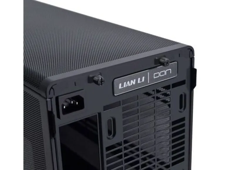 Lian Li PC-Gehäuse A3-mATX Wood Edition Schwarz/Walnuss