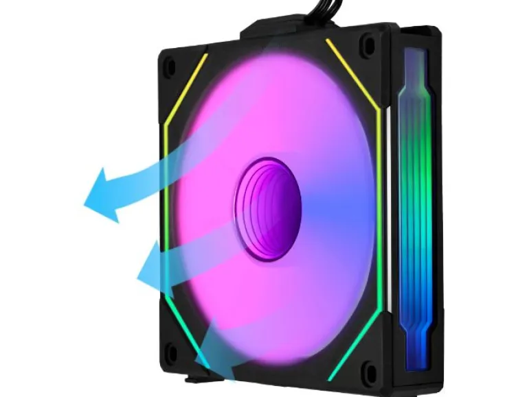 Lian Li PC-Lüfter Uni Fan SL-INF 120 ARGB Reverse Blade Schwarz