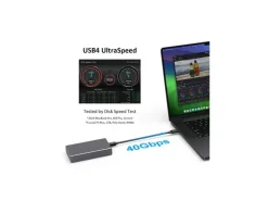 LMP Externes Gehäuse DataFlash USB4 M.2/Palm-sized NVMe SSD