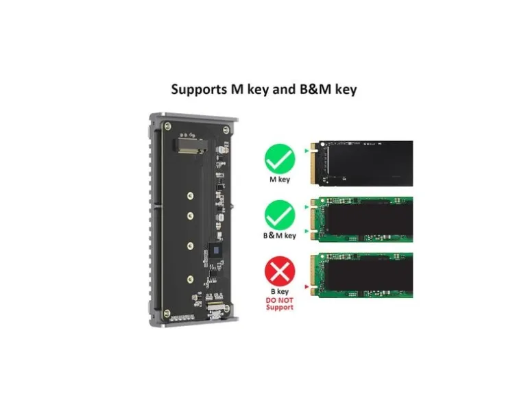 LMP Externes Gehäuse DataFlash USB4 M.2/Palm-sized NVMe SSD
