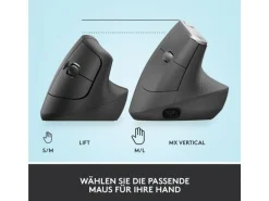 Logitech Ergonomische Maus Lift Graphite
