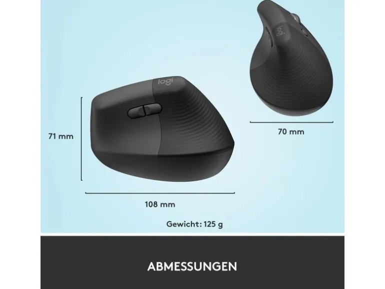 Logitech Ergonomische Maus Lift Graphite