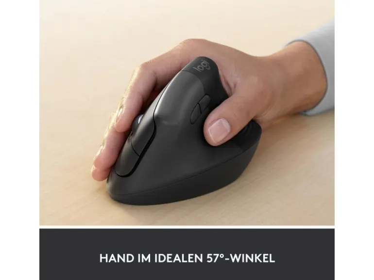 Logitech Ergonomische Maus Lift for Business Graphite