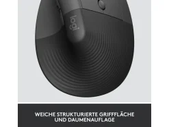 Logitech Ergonomische Maus Lift for Business Graphite