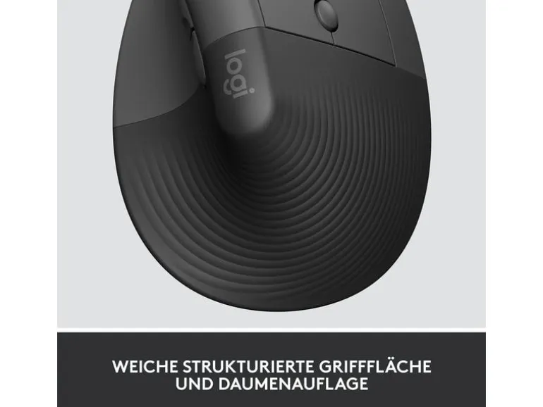 Logitech Ergonomische Maus Lift for Business Graphite