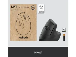 Logitech Ergonomische Maus Lift for Business Graphite