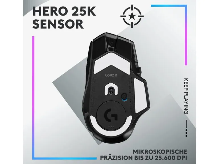 Logitech Gaming-Maus G502 X Plus Schwarz