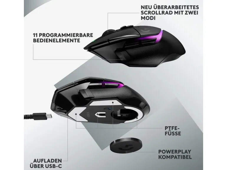 Logitech Gaming-Maus G502 X Plus Schwarz