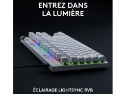 Logitech Gaming-Tastatur Pro X TKL Rapid Weiss