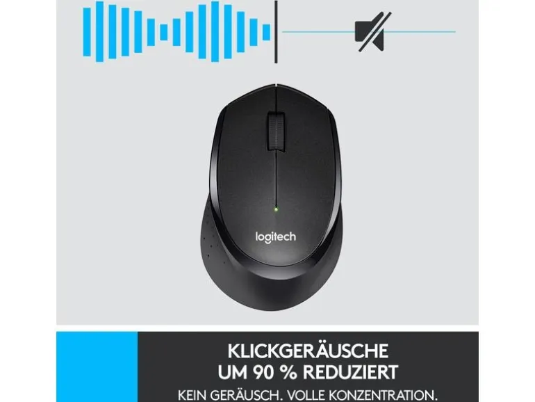 Logitech Maus M330 Silent Plus schwarz