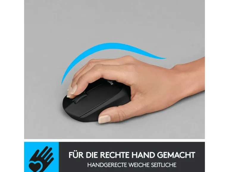 Logitech Maus M330 Silent Plus schwarz