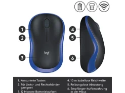 Logitech Maus M185 Wireless