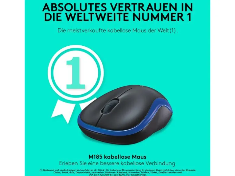 Logitech Maus M185 Wireless