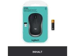 Logitech Maus M185 Wireless grau