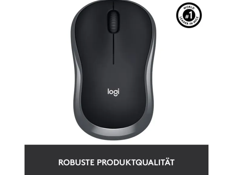 Logitech Maus M185 Wireless grau