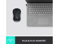 Logitech Maus M185 Wireless grau