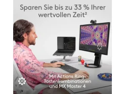 Logitech Maus MX Master 4 Bluetooth RF Wireless Schwarz