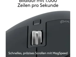 Logitech Maus MX Master 3S Bluetooth Edition ohne Empfänger