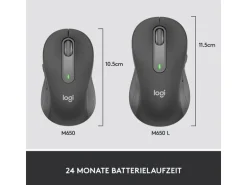 Logitech Maus Signature M650 L for Business Graphite