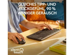 Logitech MK295 SilentTouch Wifi QWERTZ (CH) Schwarz/Graphit