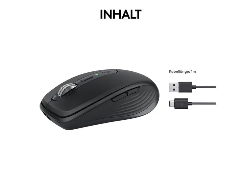 Logitech Mobile Maus MX Anywhere 3s Graphite