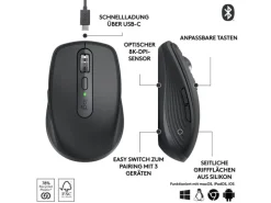 Logitech Mobile Maus MX Anywhere 3s for Business Graphite