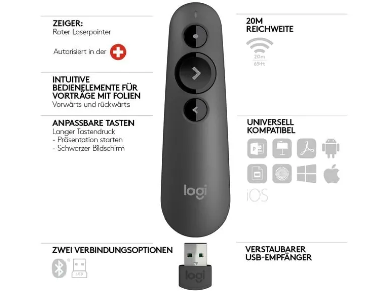 Logitech Presenter R500 s Graphite