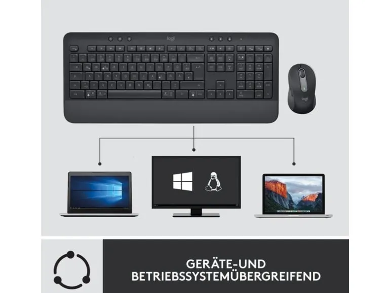 Logitech Tastatur-Maus-Set MK650 Combo for Business