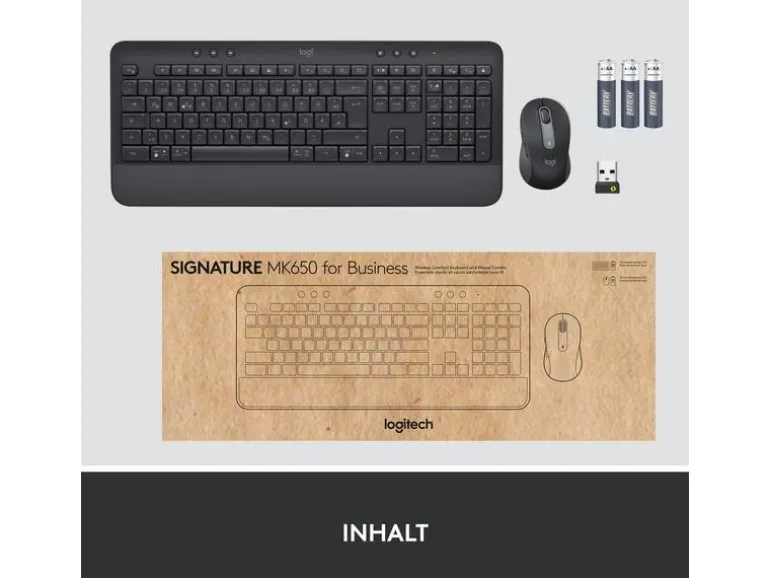 Logitech Tastatur-Maus-Set MK650 Combo for Business