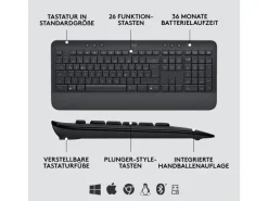 Logitech Tastatur-Maus-Set MK650 Combo for Business