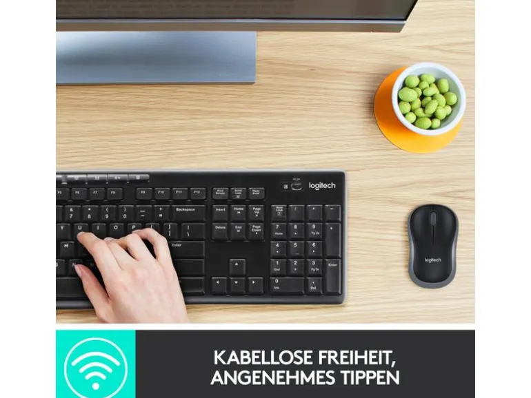 Logitech Tastatur-Maus-Set MK270 CH-Layout