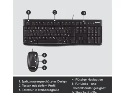 Logitech Tastatur-Maus-Set MK120 QWERTZ (CH)