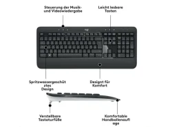 Logitech Tastatur-Maus-Set MK540 Advanced CH-Layout, für Windows