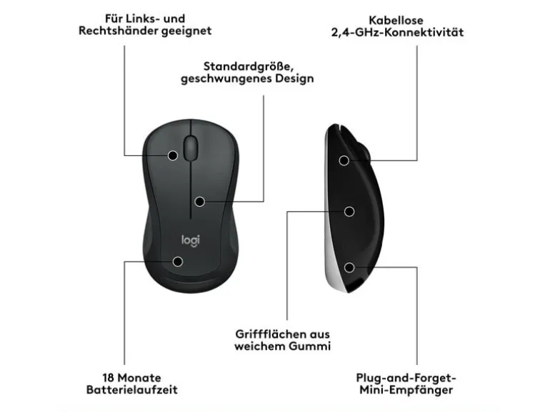 Logitech Tastatur-Maus-Set MK540 Advanced CH-Layout, für Windows