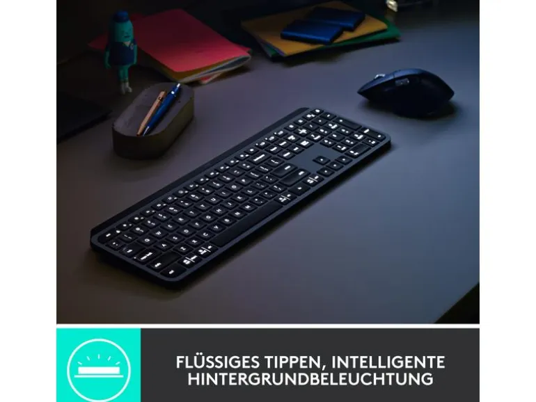 Logitech Tastatur-Maus-Set MX Keys Combo for Business 2. Gen