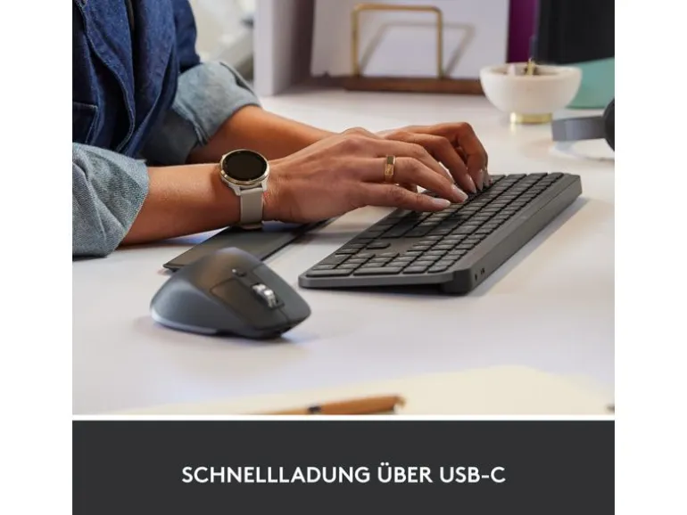 Logitech Tastatur-Maus-Set MX Keys Combo for Business 2. Gen