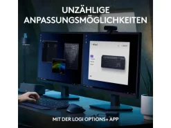Logitech Tastatur MX Keys S Plus CH-Layout mit Handgelenkauflage