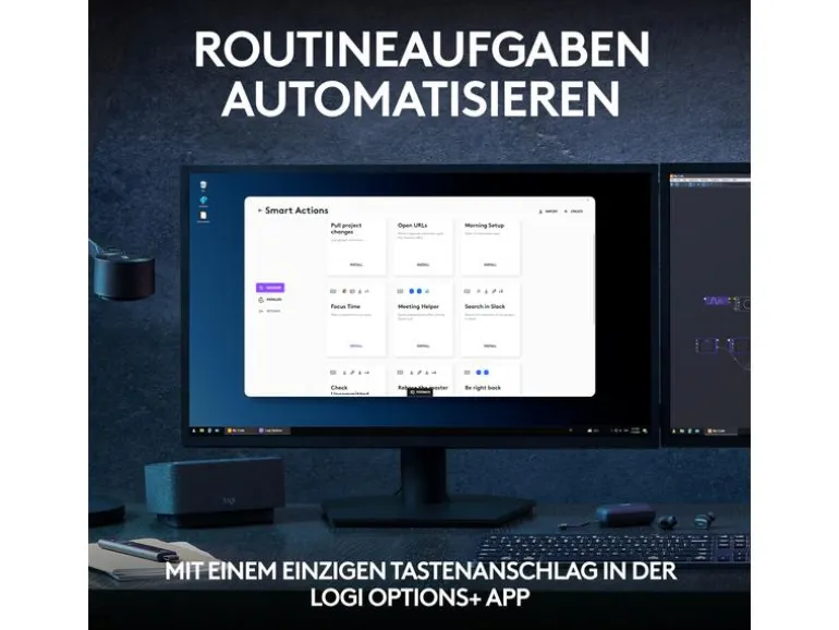 Logitech Tastatur MX Keys S Plus CH-Layout mit Handgelenkauflage