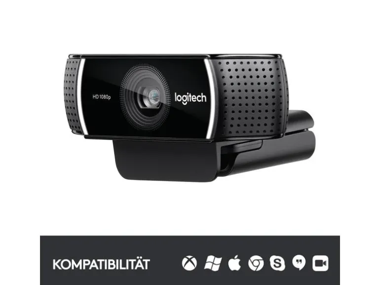 Logitech Webcam C922 Pro Stream , mit Stativ, Full-HD 1080p, USB