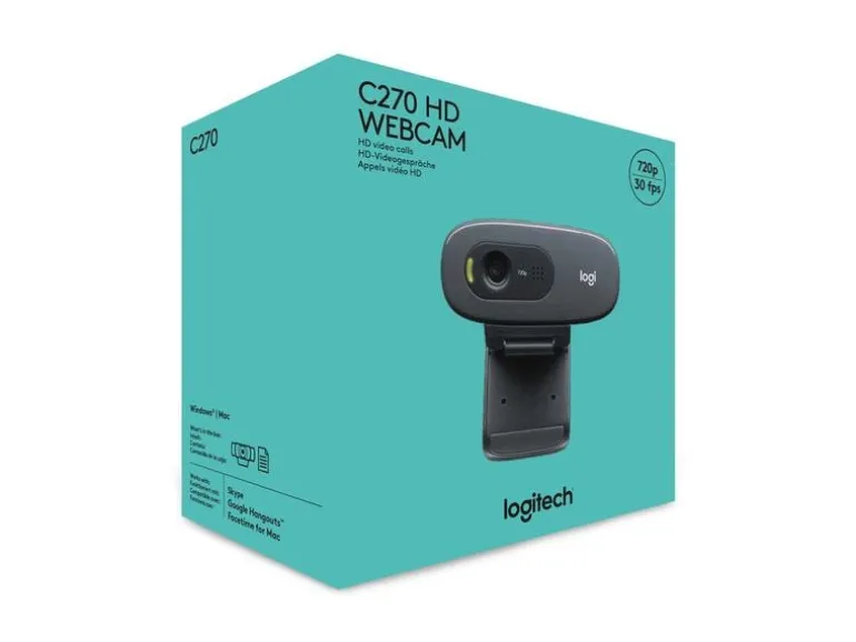 Logitech Webcam HD C270 HD 720p, Belichtungskorrektur