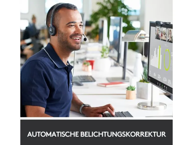 Logitech Webcam HD C270 HD 720p, Belichtungskorrektur