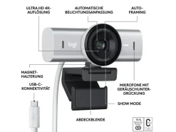 Logitech Webcam MX Brio 4K Pale Grey