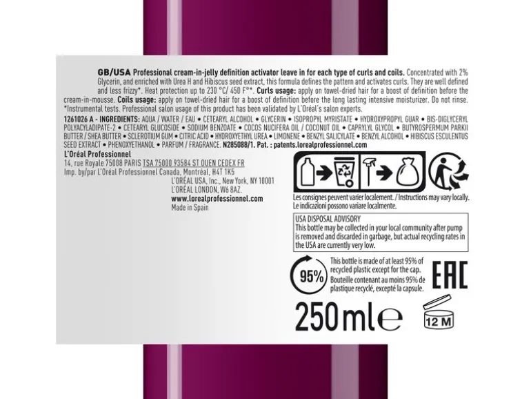 L'Oréal Professionnel Curl Expression Definition Activator Leave-In 250 ml