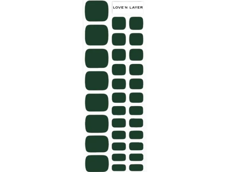 LoveNLayer Solid Toe Forest Green 32 Stück