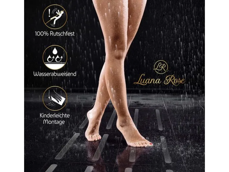 Luana Rose Anti-Rutsch-Streifen 20 Stück, Transparent