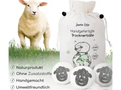 Luana Rose Trocknerbälle, Weiss, 6er-Set